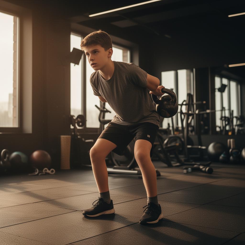 Jugendlicher beim Training